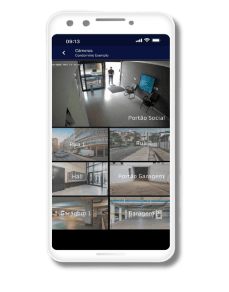 aplicativo app para condomínio - câmeras de segurança em tempo real - CFTV - sistema de controle de acesso - gestão condominial