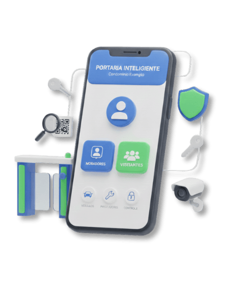 Melhor Aplicativo para Condomínio - Controle de Acesso / Portaria Virtual Inteligente - Remota ou Autônoma